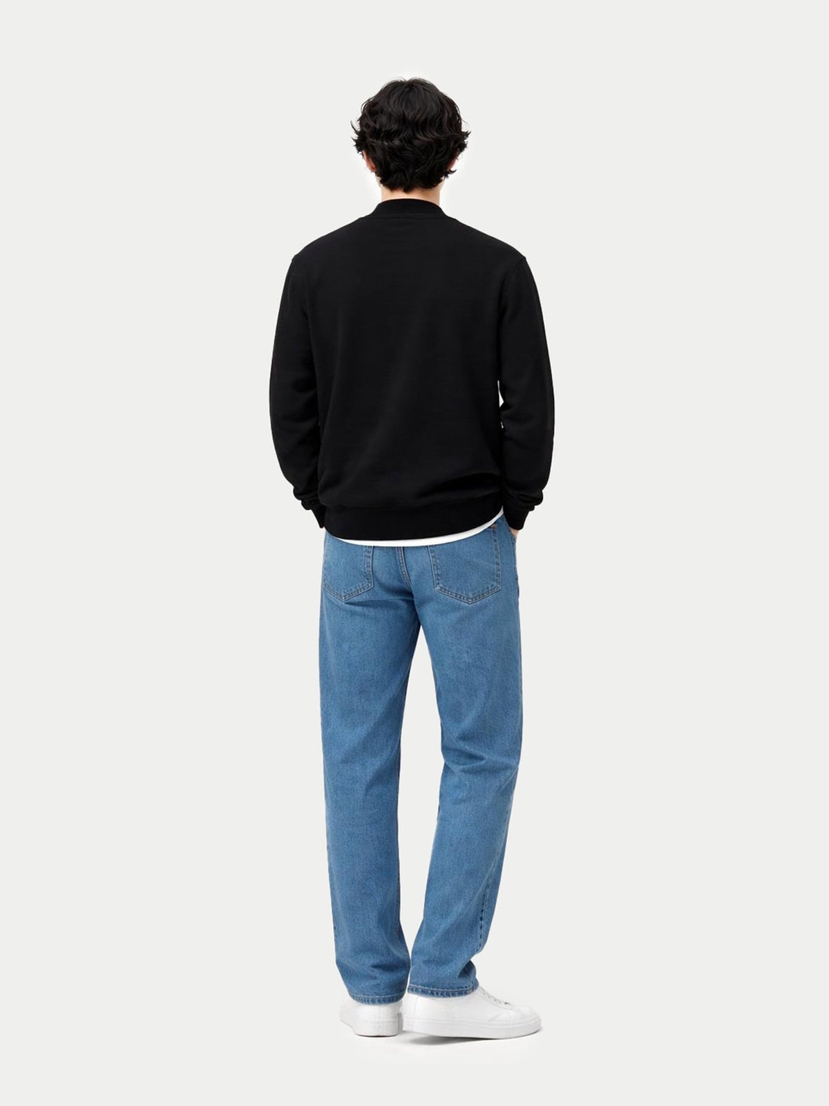 Essential Full-zip Cashmere Cardigan — Black