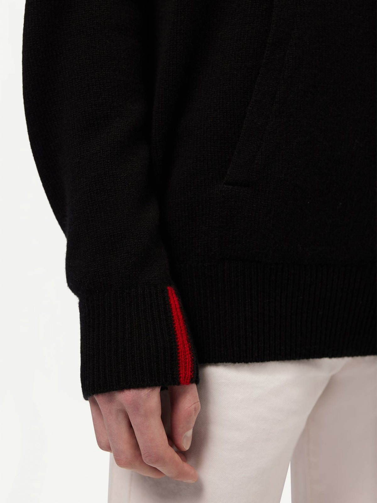 Men's Cashmere Pullover — Black