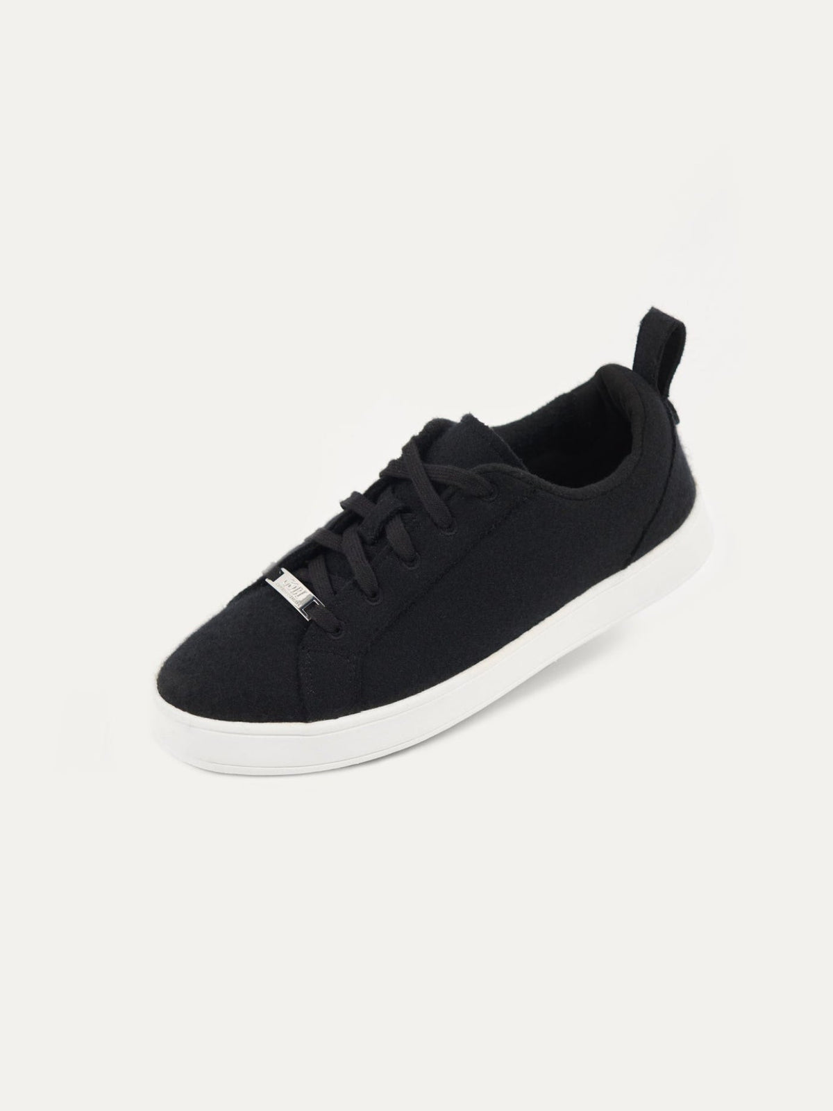 Cashmere Low Ankle Sneakers — Black
