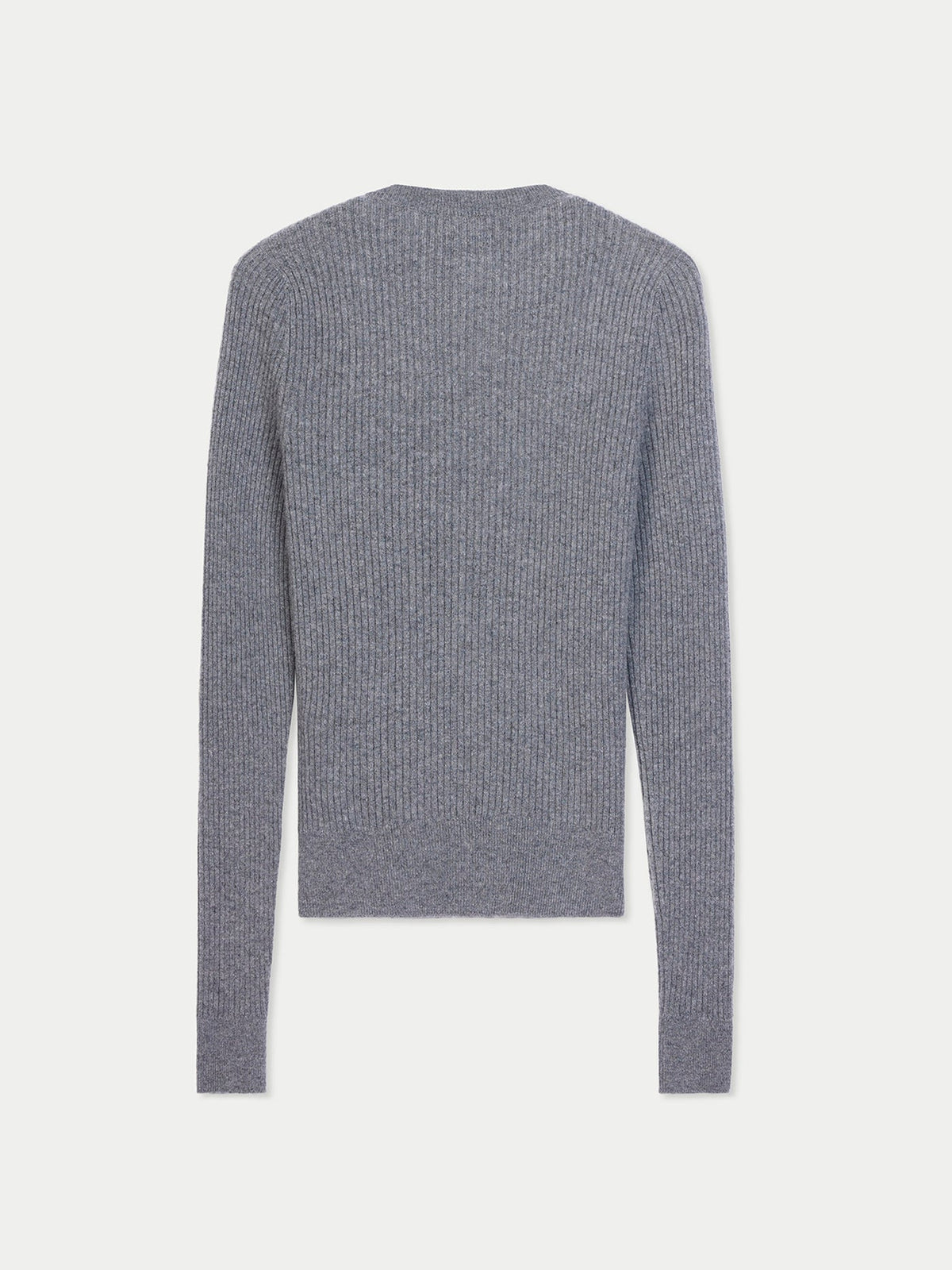 Cashmere Two-way Zip Cardigan — Steel Gray