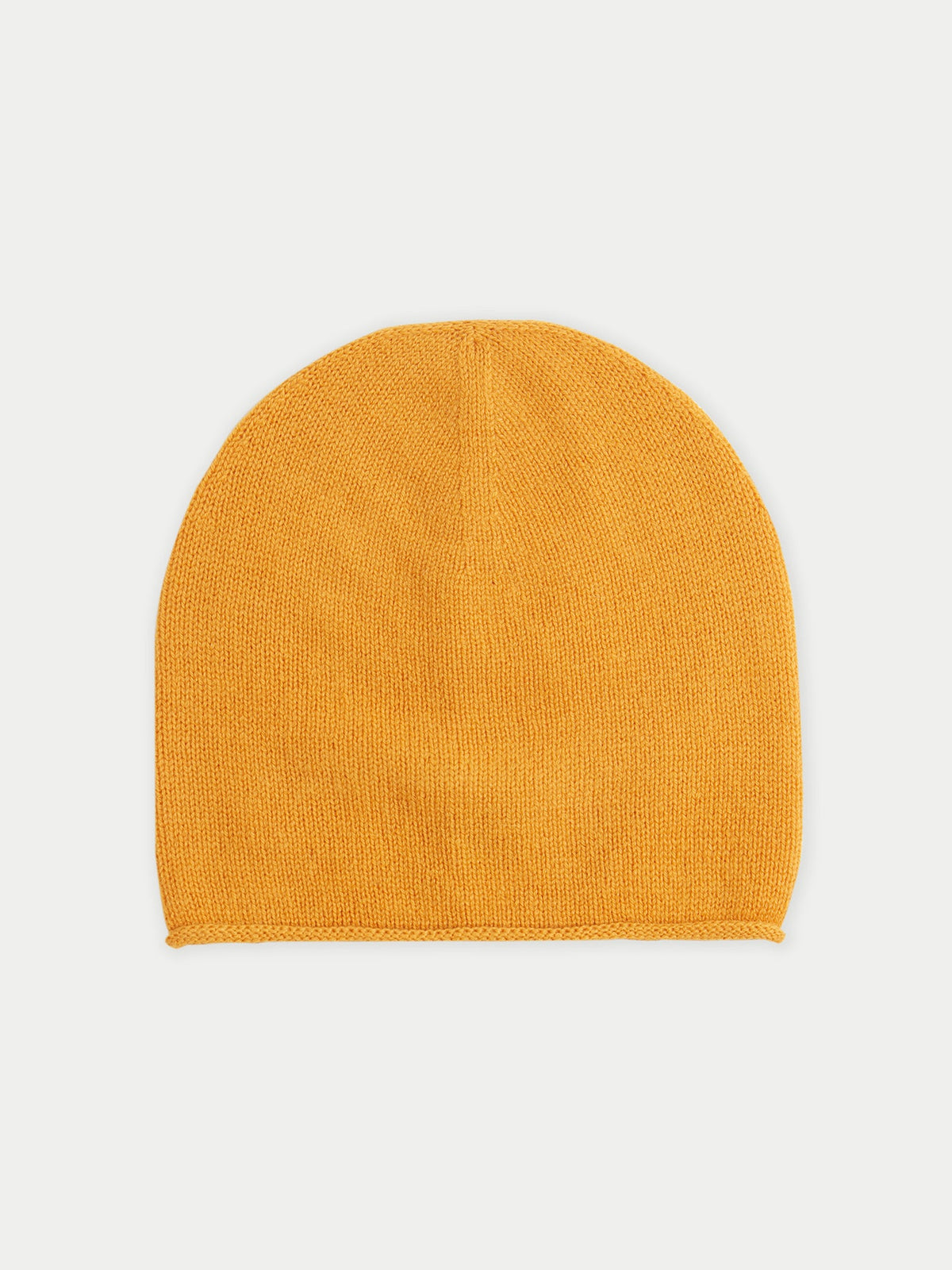 Cashmere Hat & Sweater Set — Amber Yellow