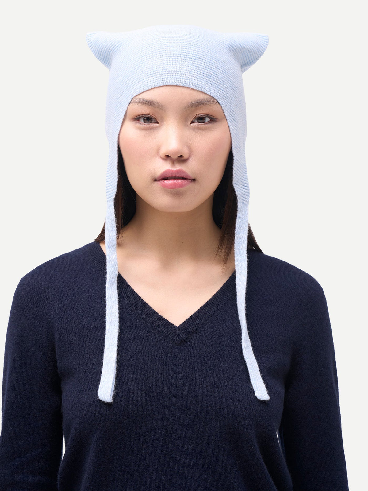 Earflaps Hat — Baby Blue