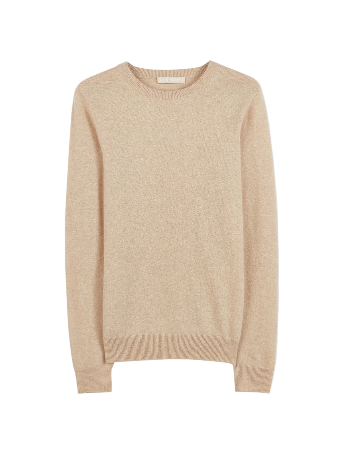 Essential Cashmere Crewneck Sweater — Beige
