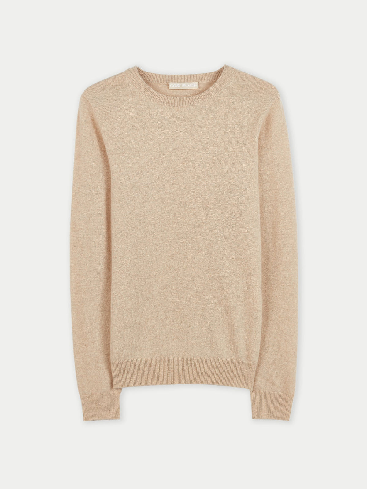 Essential Cashmere Crewneck Sweater — Beige