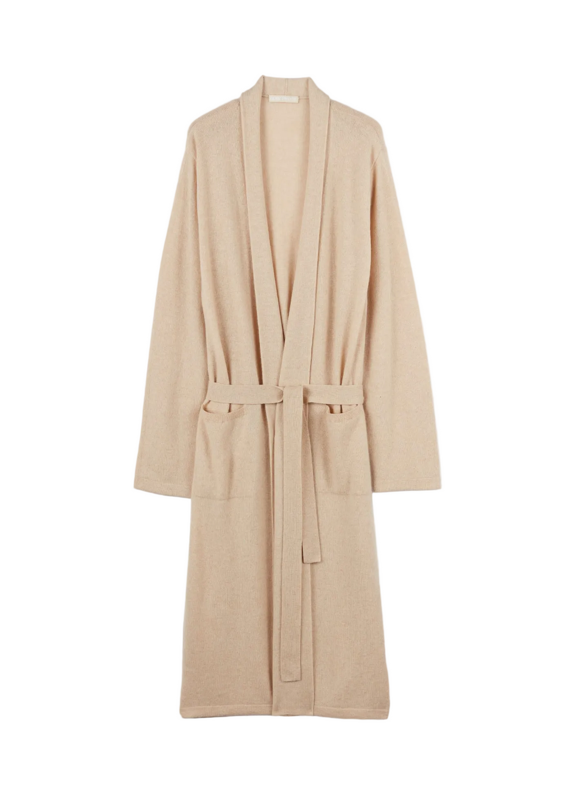 Natural Color Men's Cashmere Robe — Beige