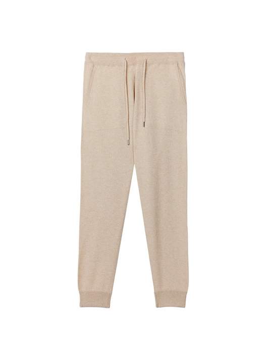 Men's Cashmere Jogger — Beige