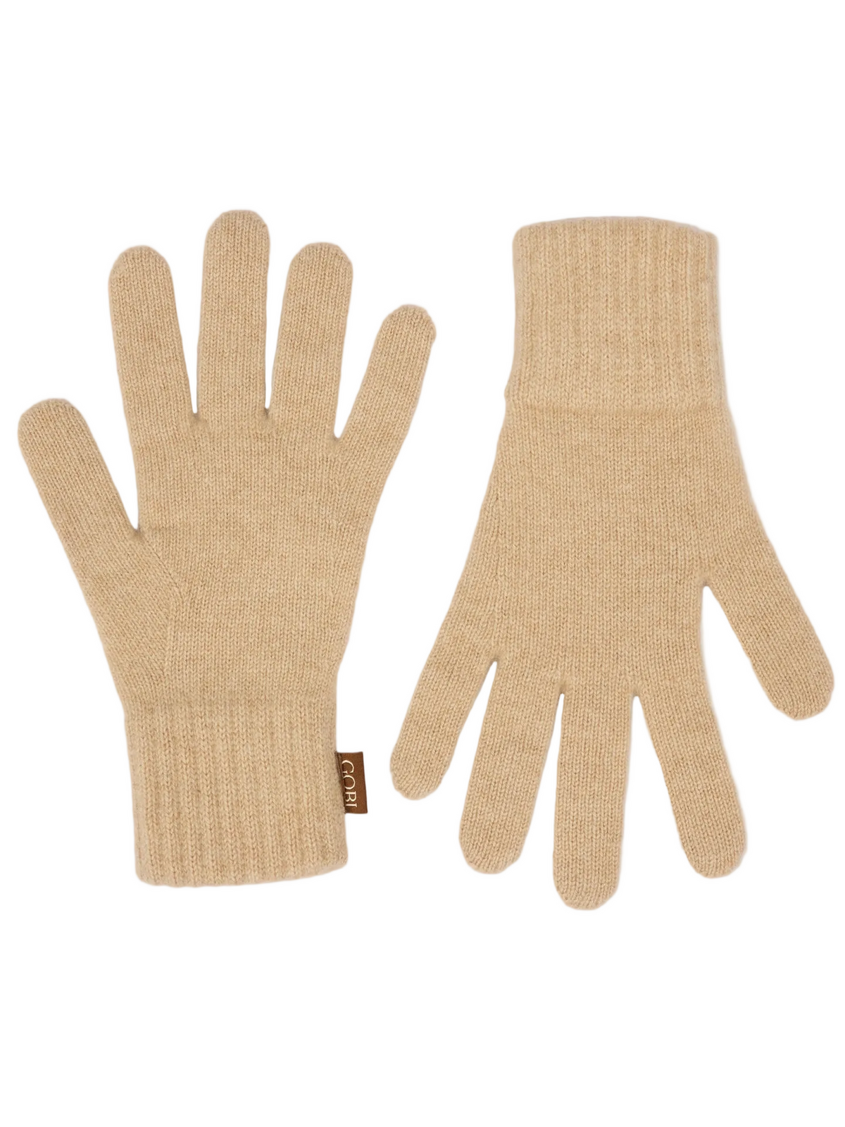 Essential Knit Cashmere Gloves — Beige