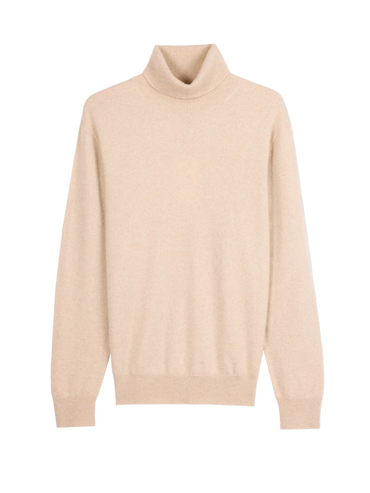 Timeless Turtleneck Cashmere Sweater — Beige