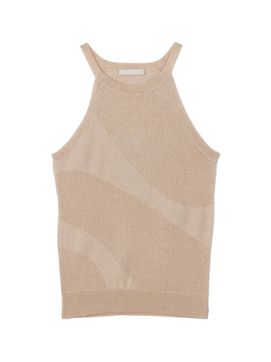 Natural Color Cashmere Top — Beige