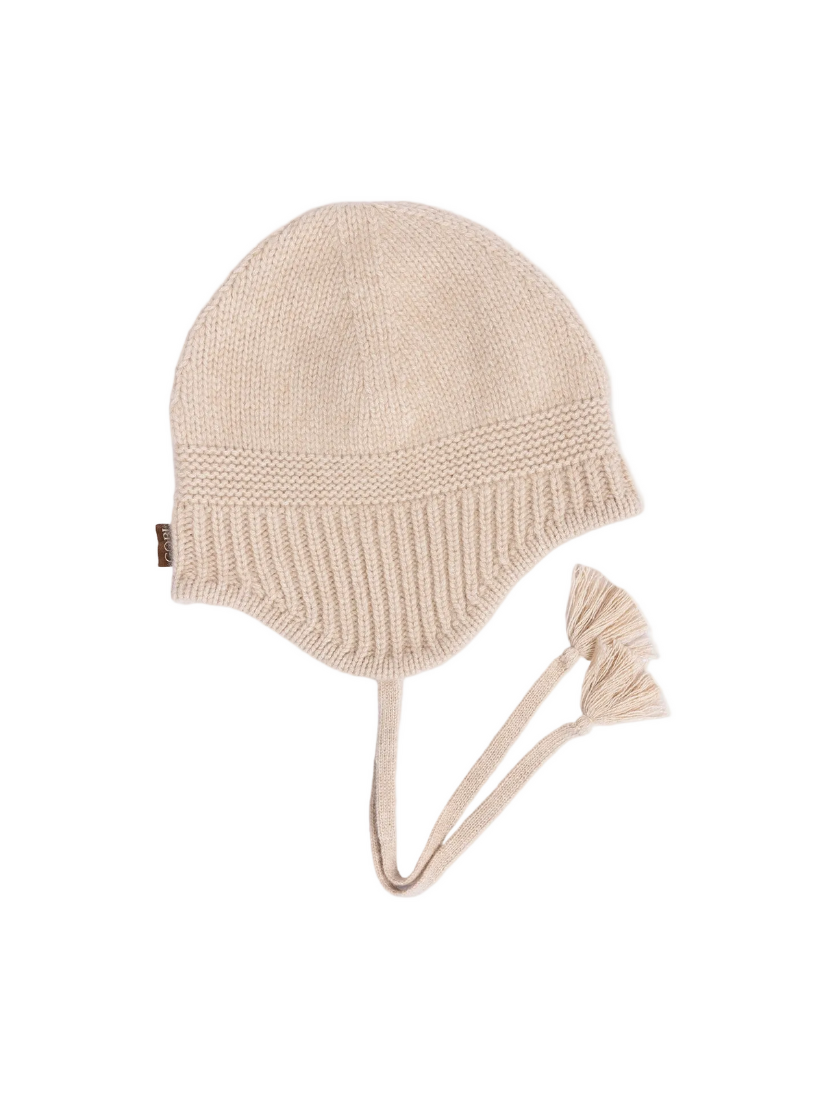 Ultimate Warmth Knit Tie Hat — Beige