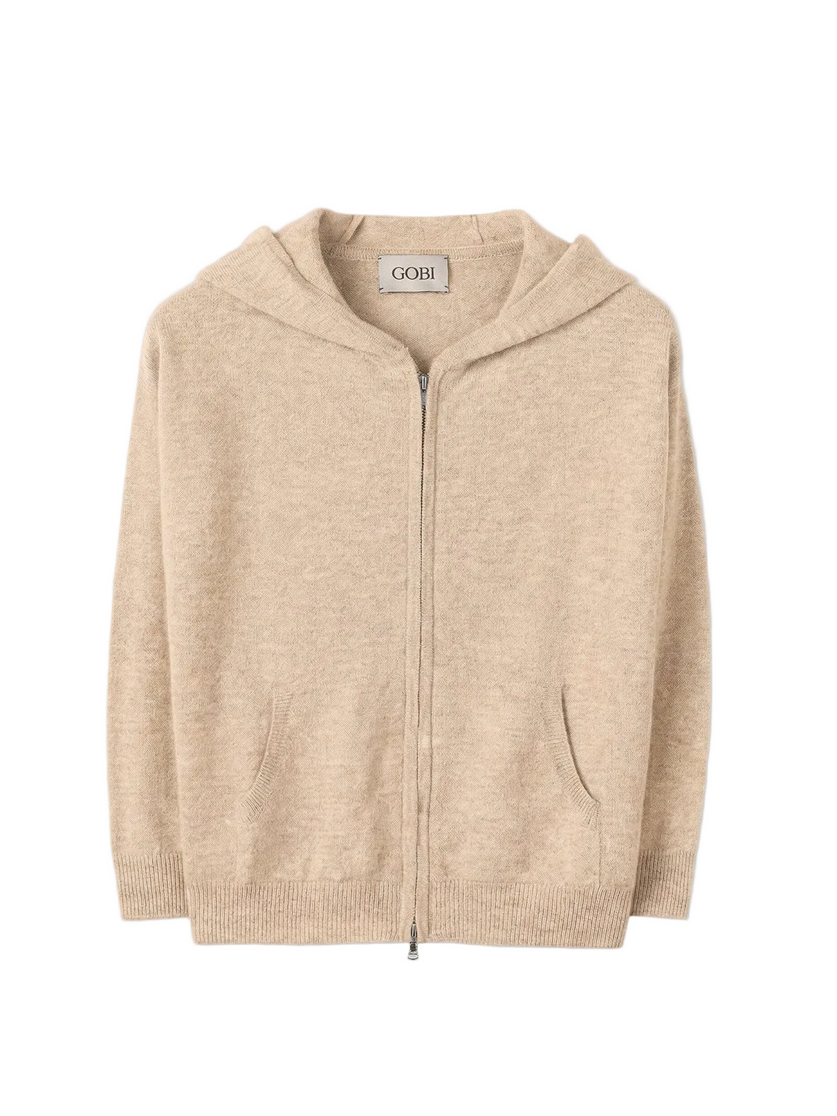 Kids Zipper Hoodie — Beige