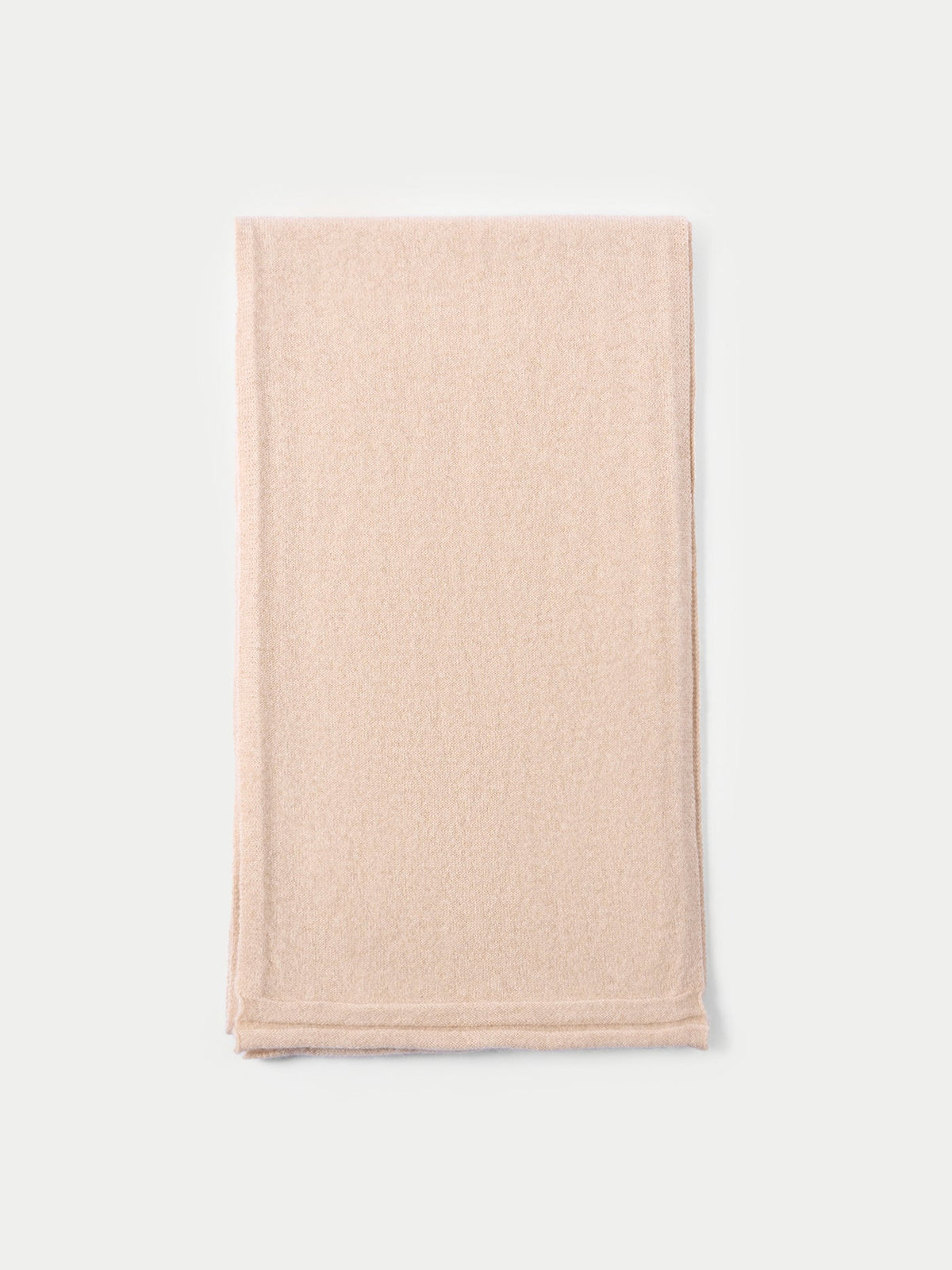 Cashmere Jersey Knit Scarf — Beige