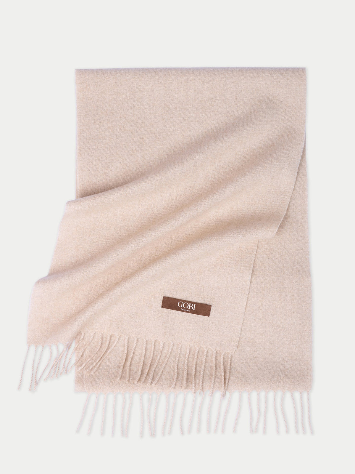 Cashmere Woven Scarf — Beige