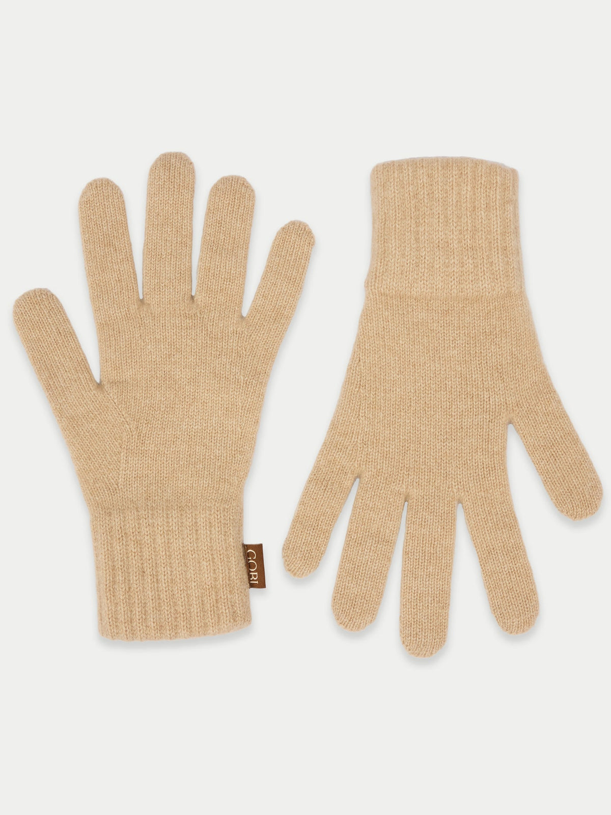 Essential Knit Cashmere Gloves — Beige