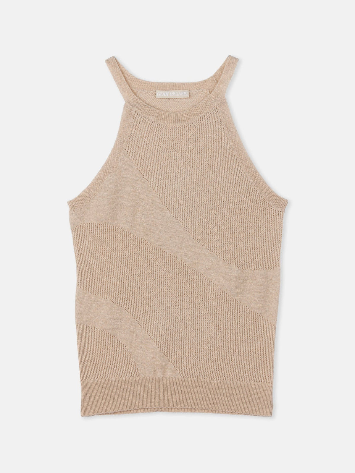 Natural Color Cashmere Top — Beige