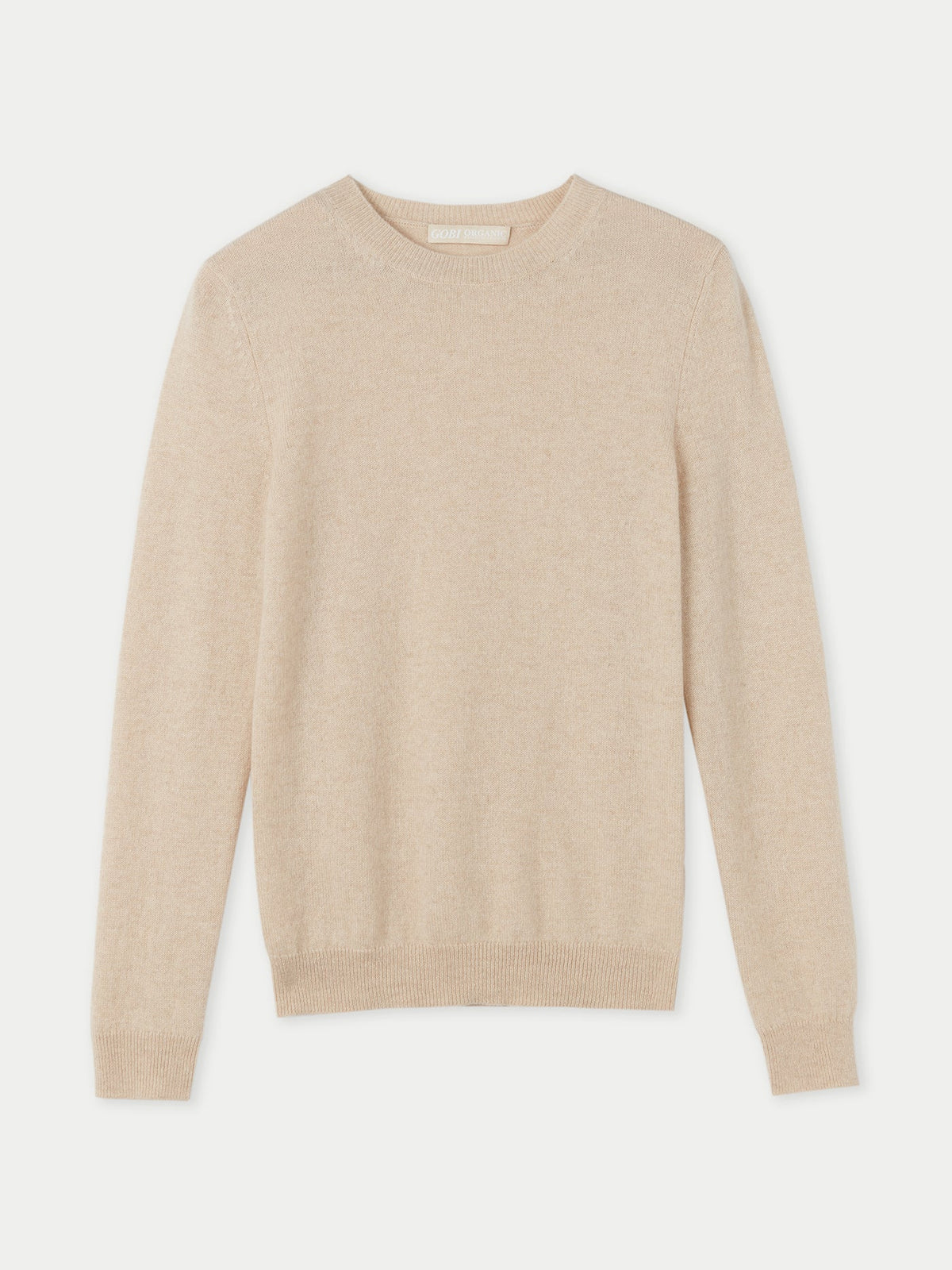 Cashmere Hat & Sweater Set — Beige