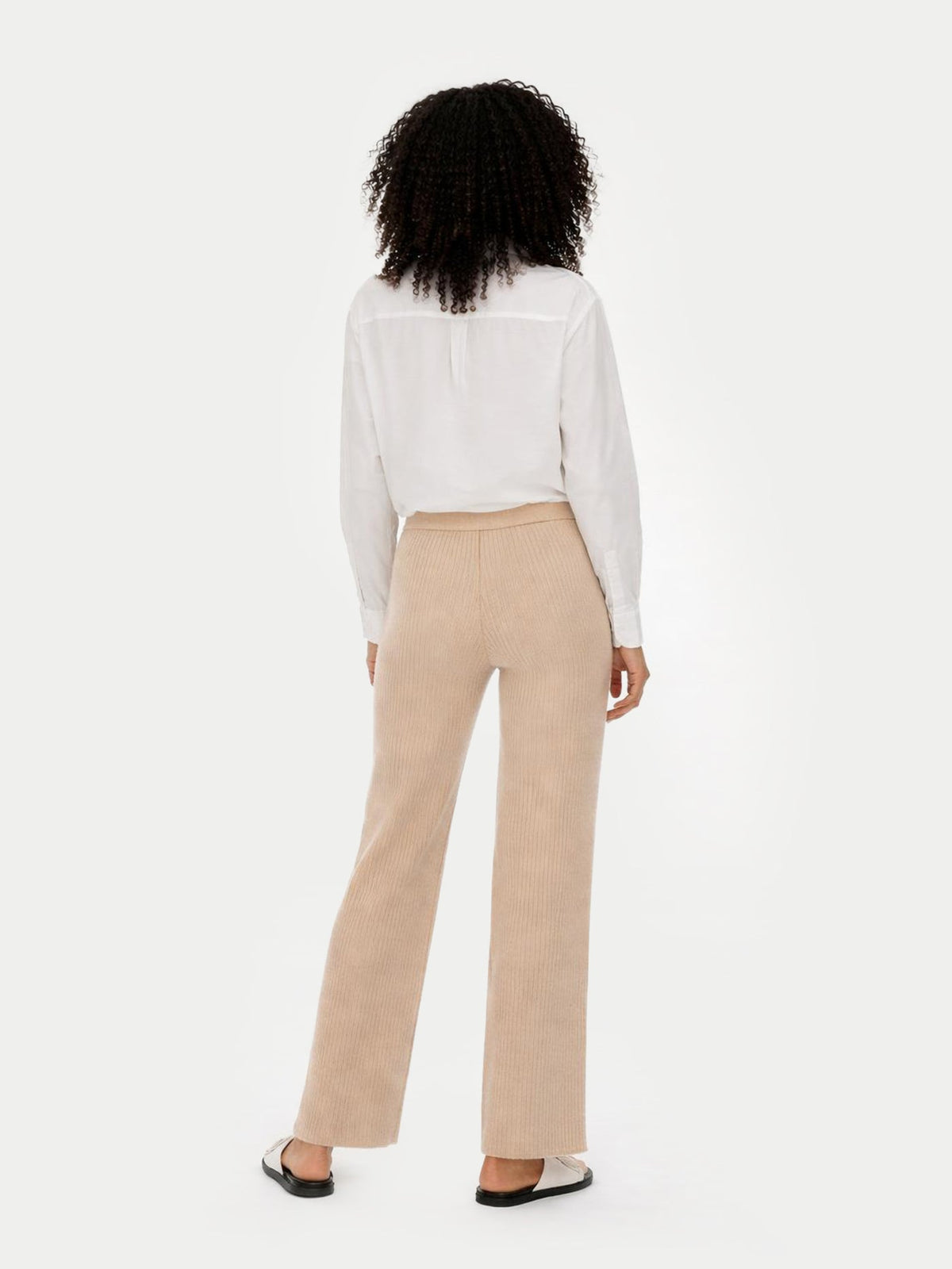 Cashmere Pants — Beige