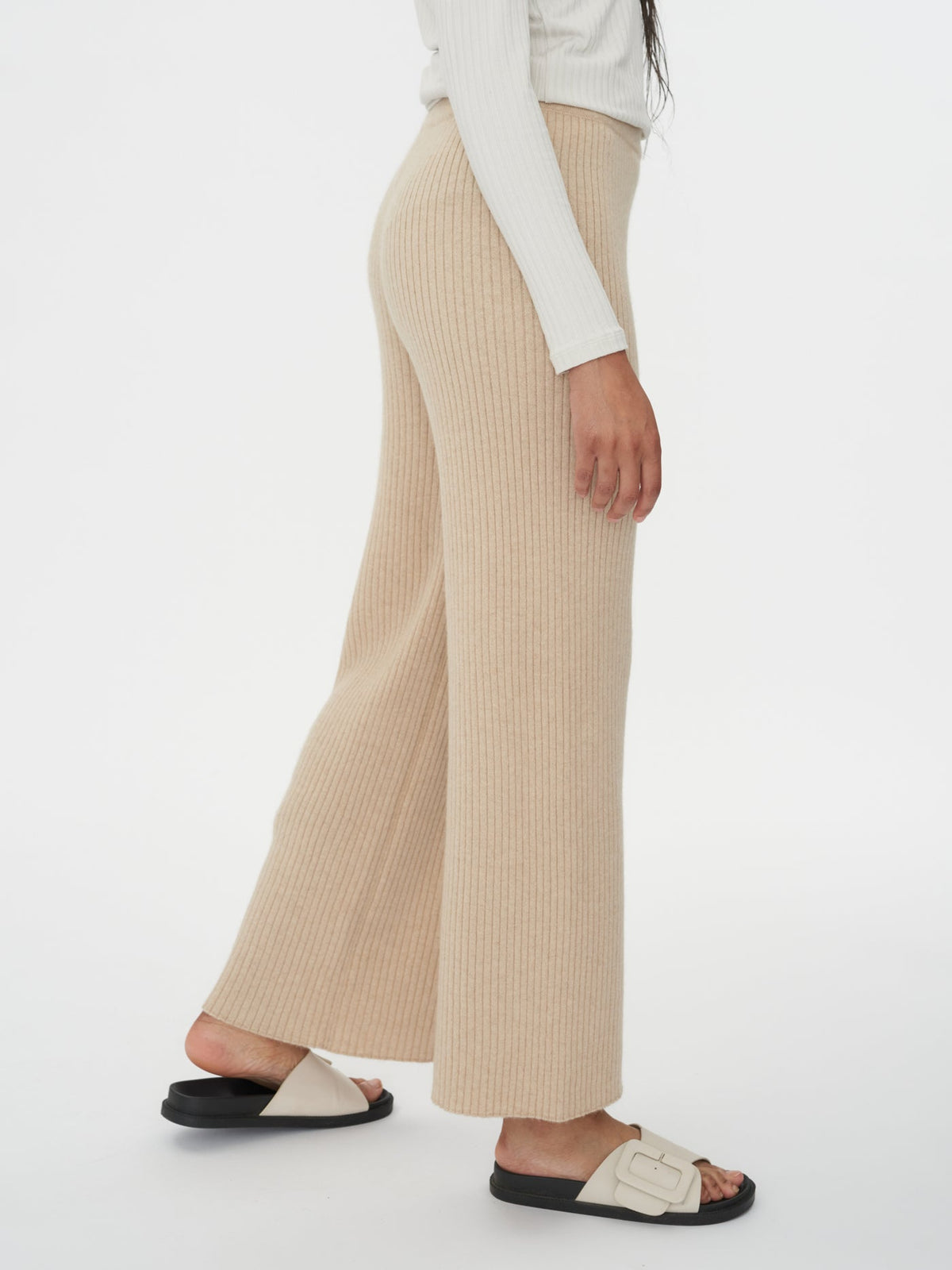 Cashmere Pants — Beige