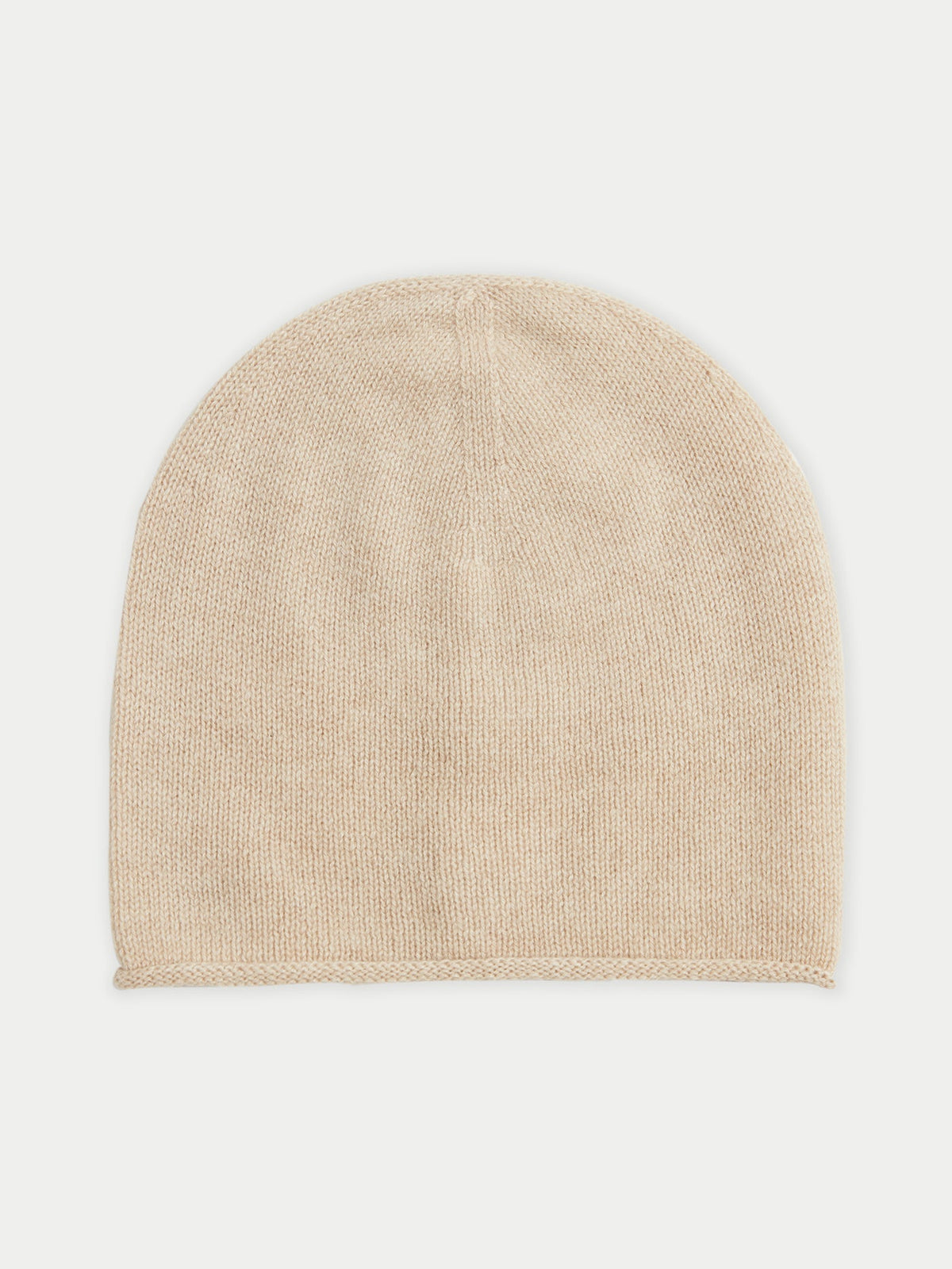 Cashmere Hat & Sweater Set — Beige