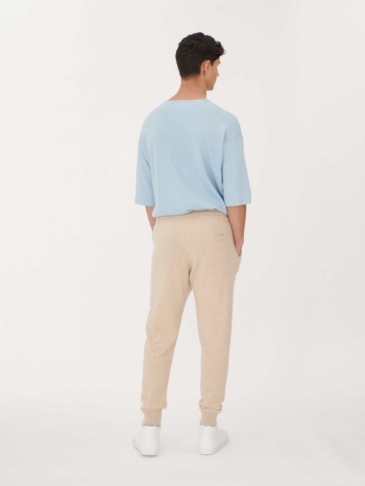 Men's Cashmere Jogger — Beige