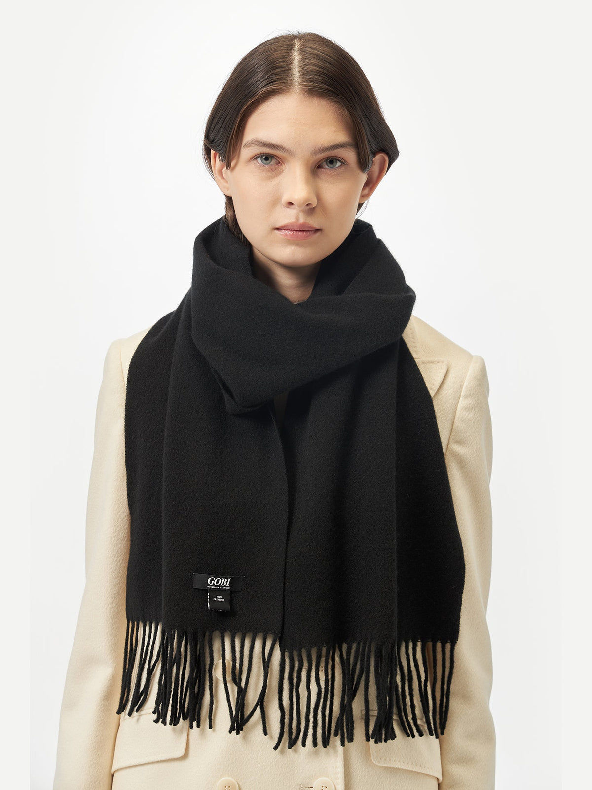 Cashmere Scarf — Black