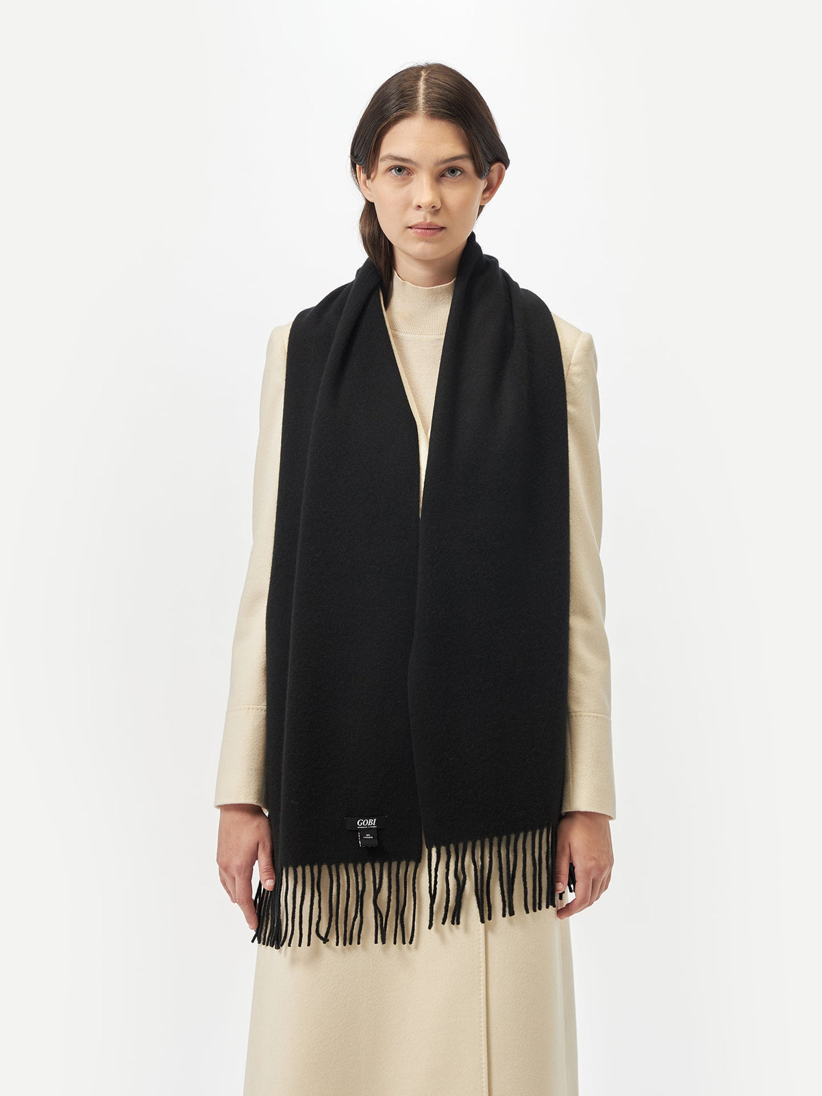 Cashmere Scarf — Black