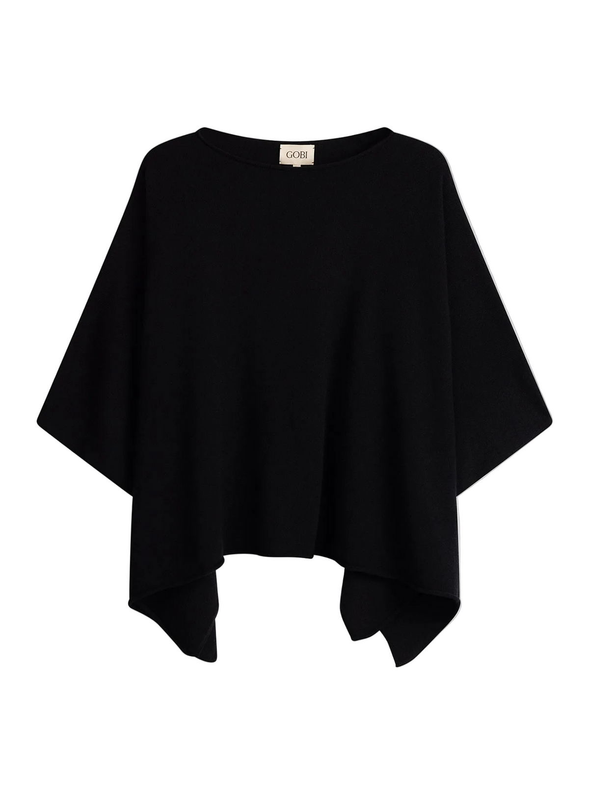 Timeless Knitted Poncho — Black