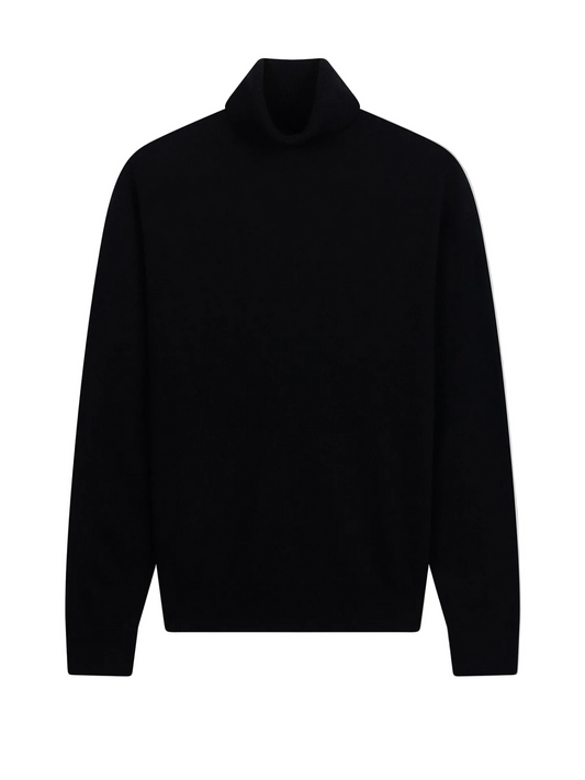 Timeless Turtleneck Cashmere Sweater — Black