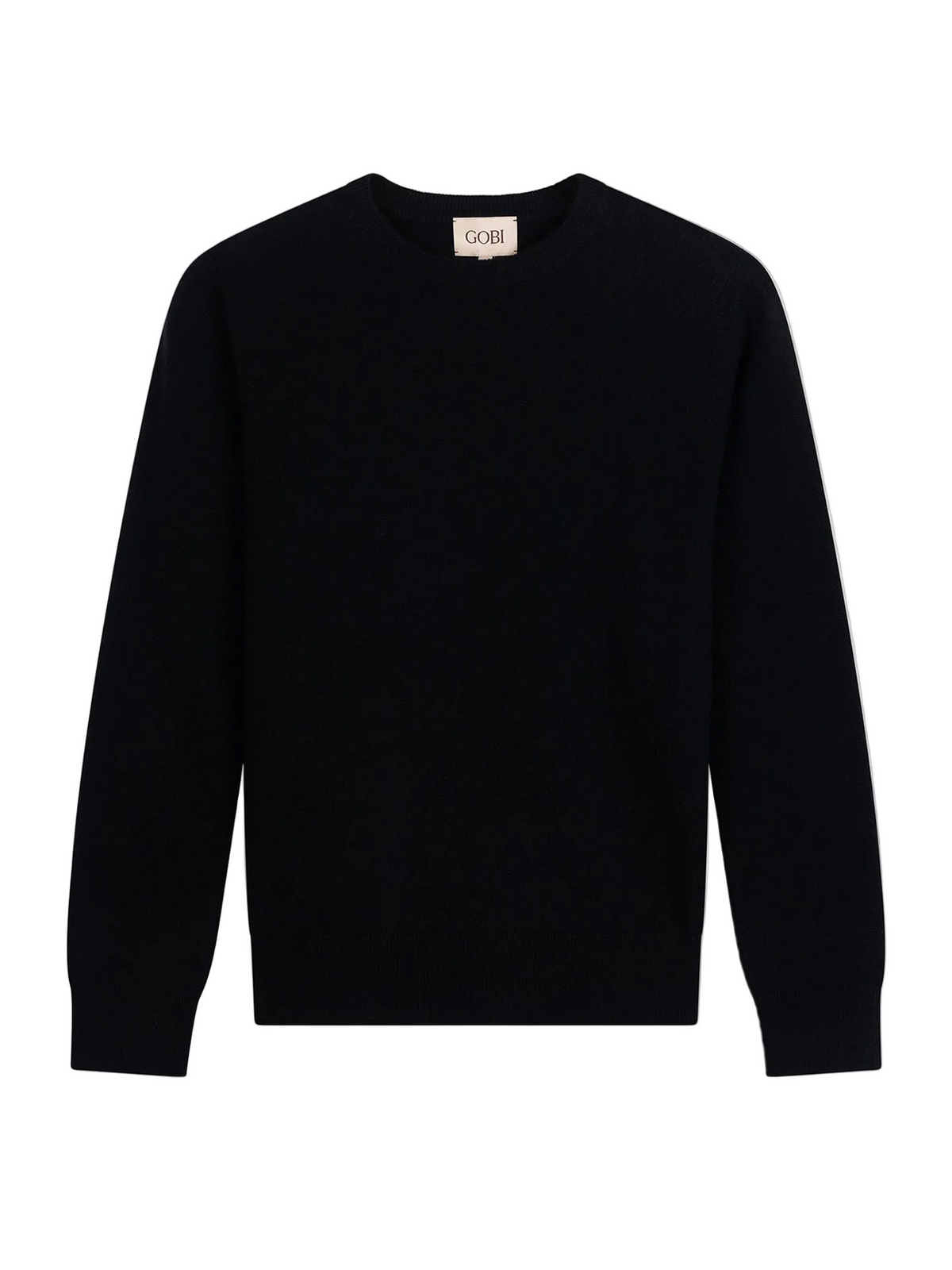 Timeless Cashmere Crewneck Sweater — Black