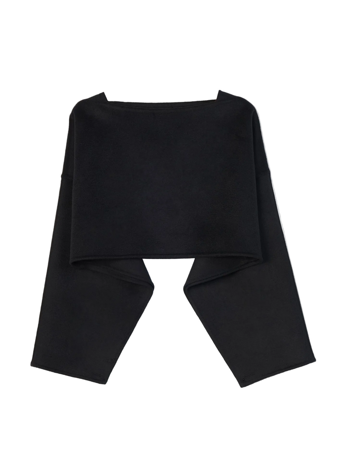 Versatile Cashmere Poncho — Black