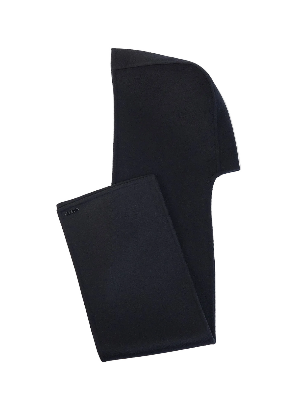 Cashmere Hooded Wrap — Black