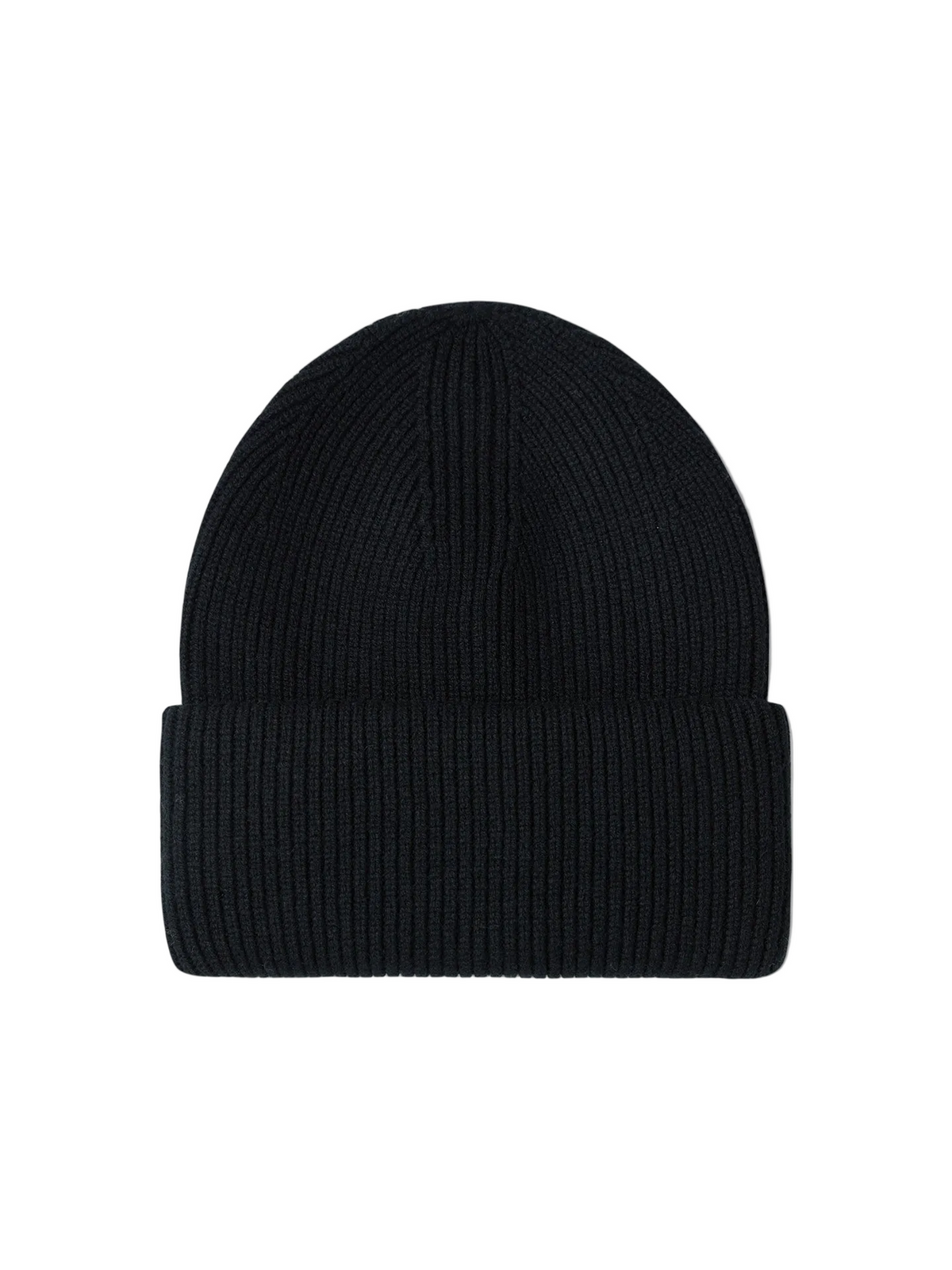 Ribbed Chunky Beanie — Black