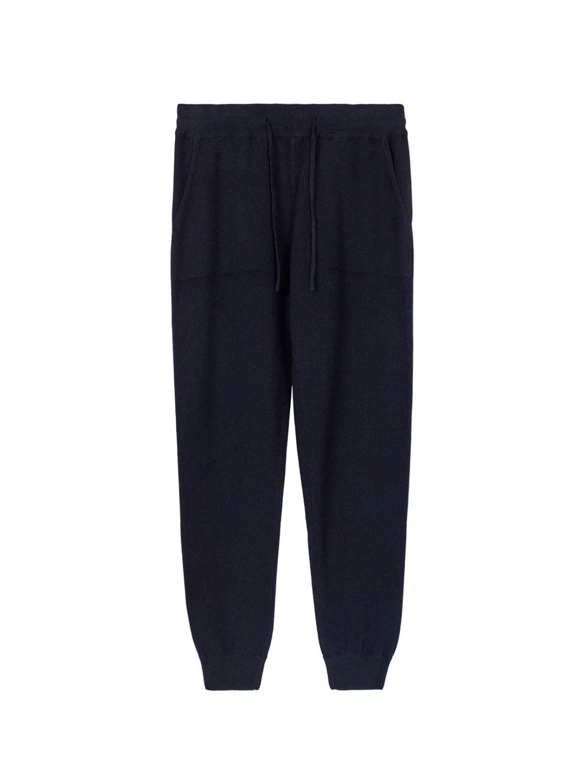 Cuffed Cashmere Jogger — Black