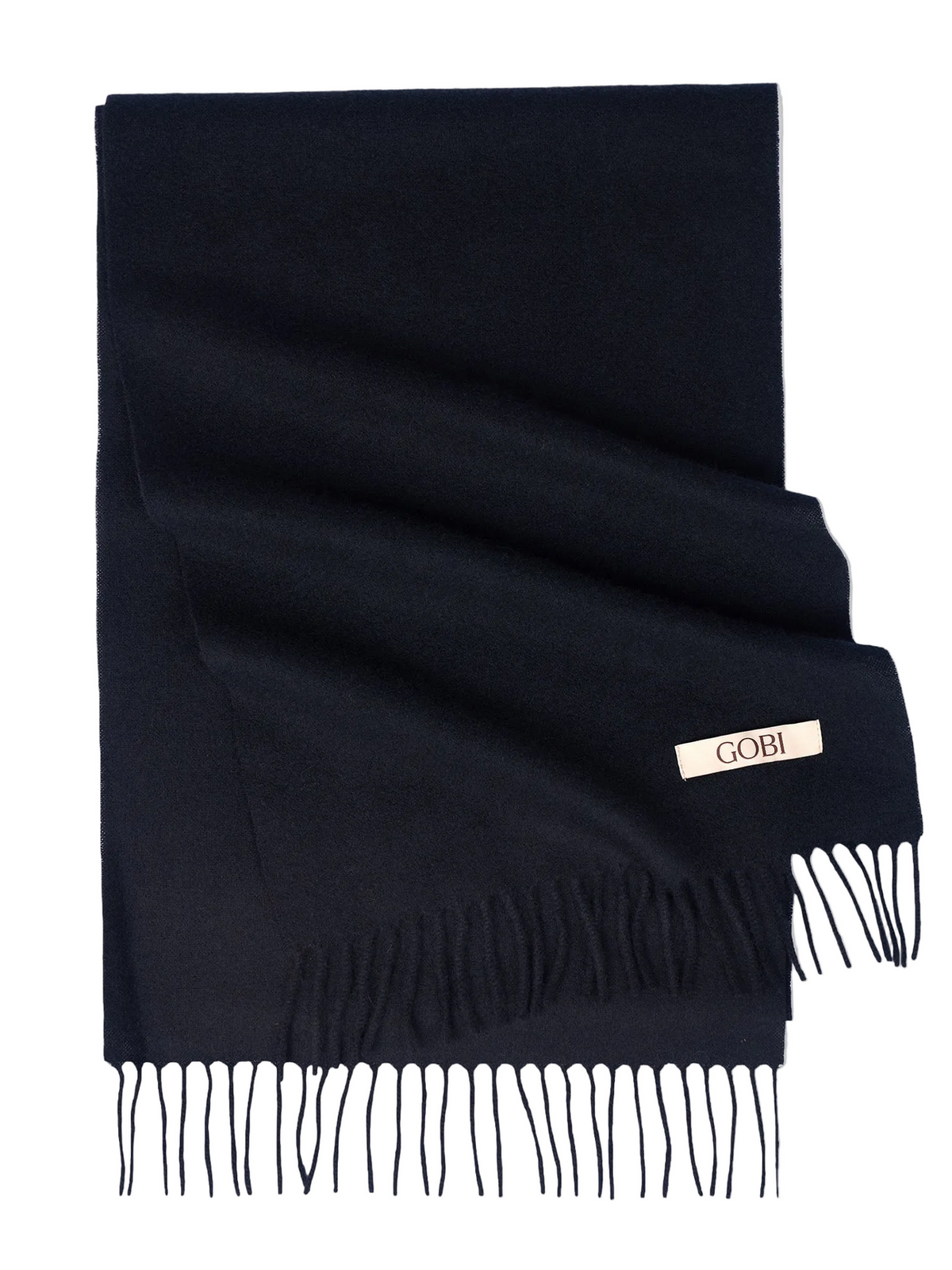 Cashmere Woven Scarf — Black