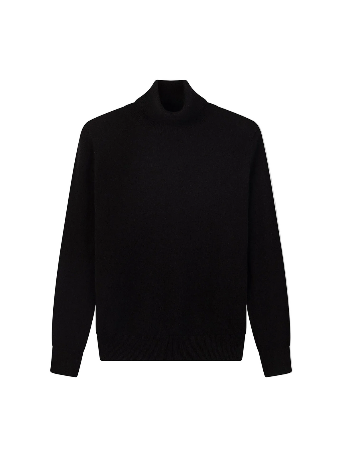 Timeless Cashmere Turtleneck Sweater — Black