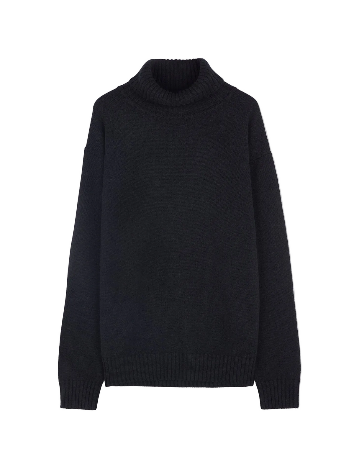 Men's Cashmere Turtleneck — Black