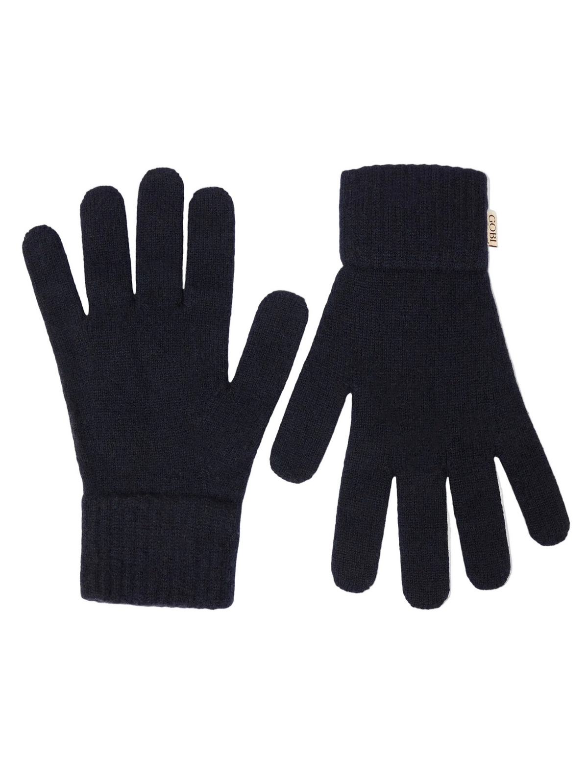 Essential Knit Cashmere Gloves — Black