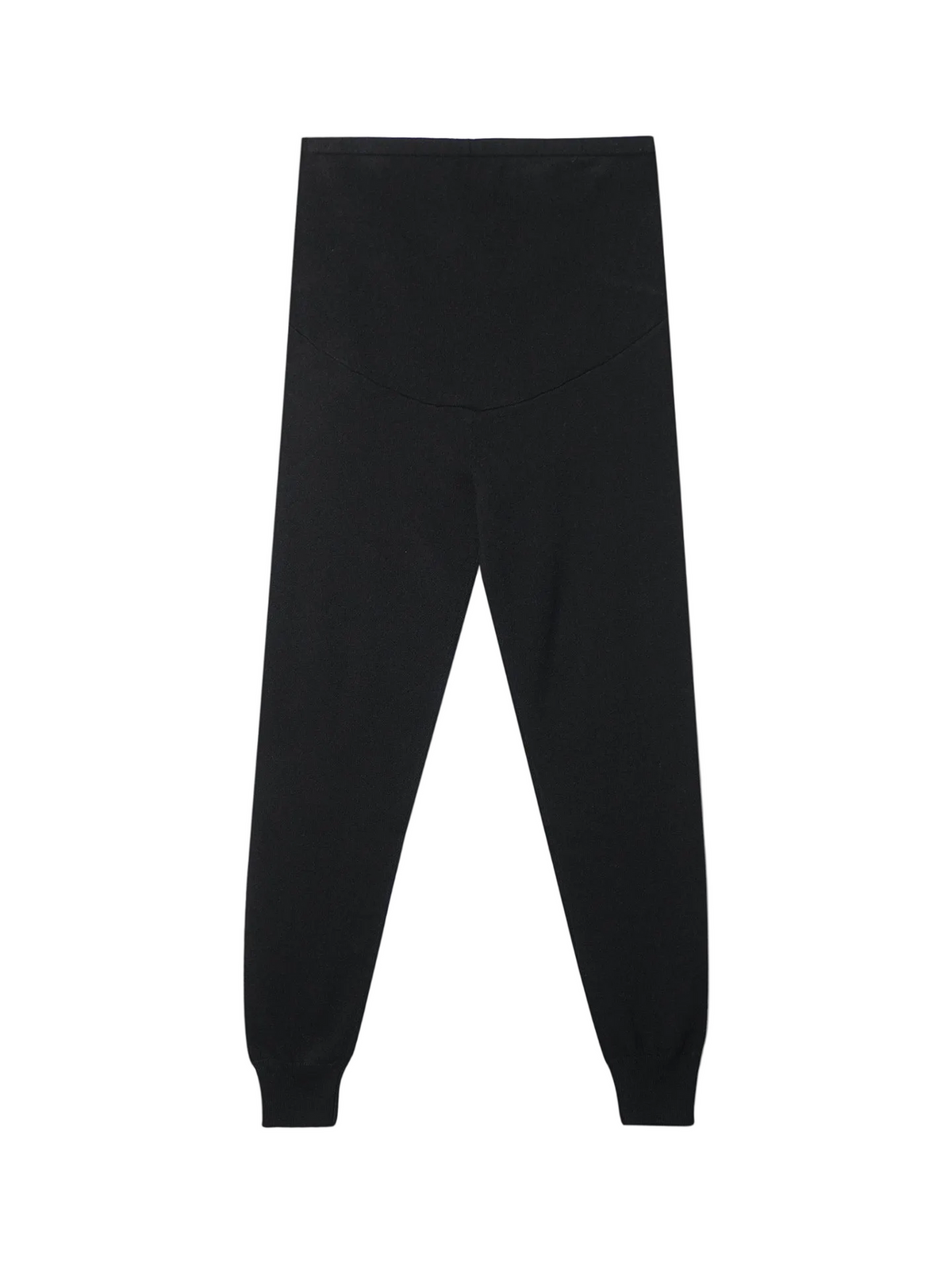 Over Bump Maternity Cashmere Knit Pants — Black