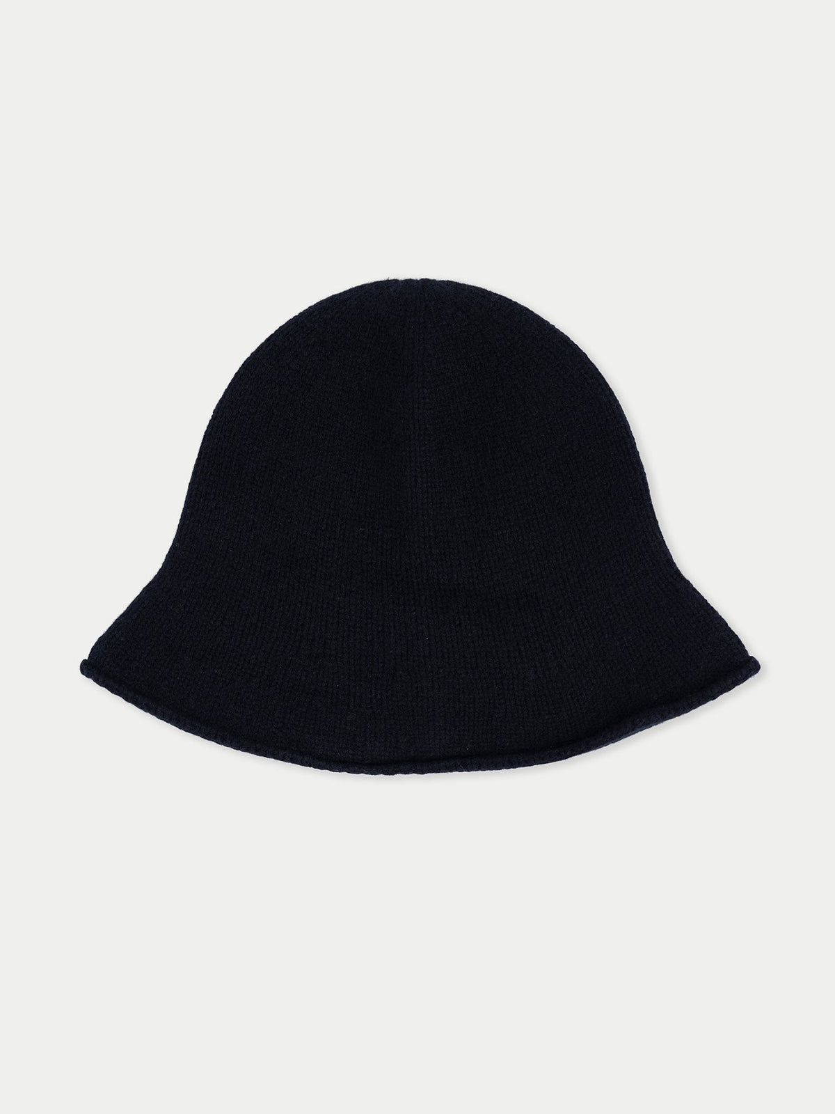 Elegant Felted Bucket Hat — Black