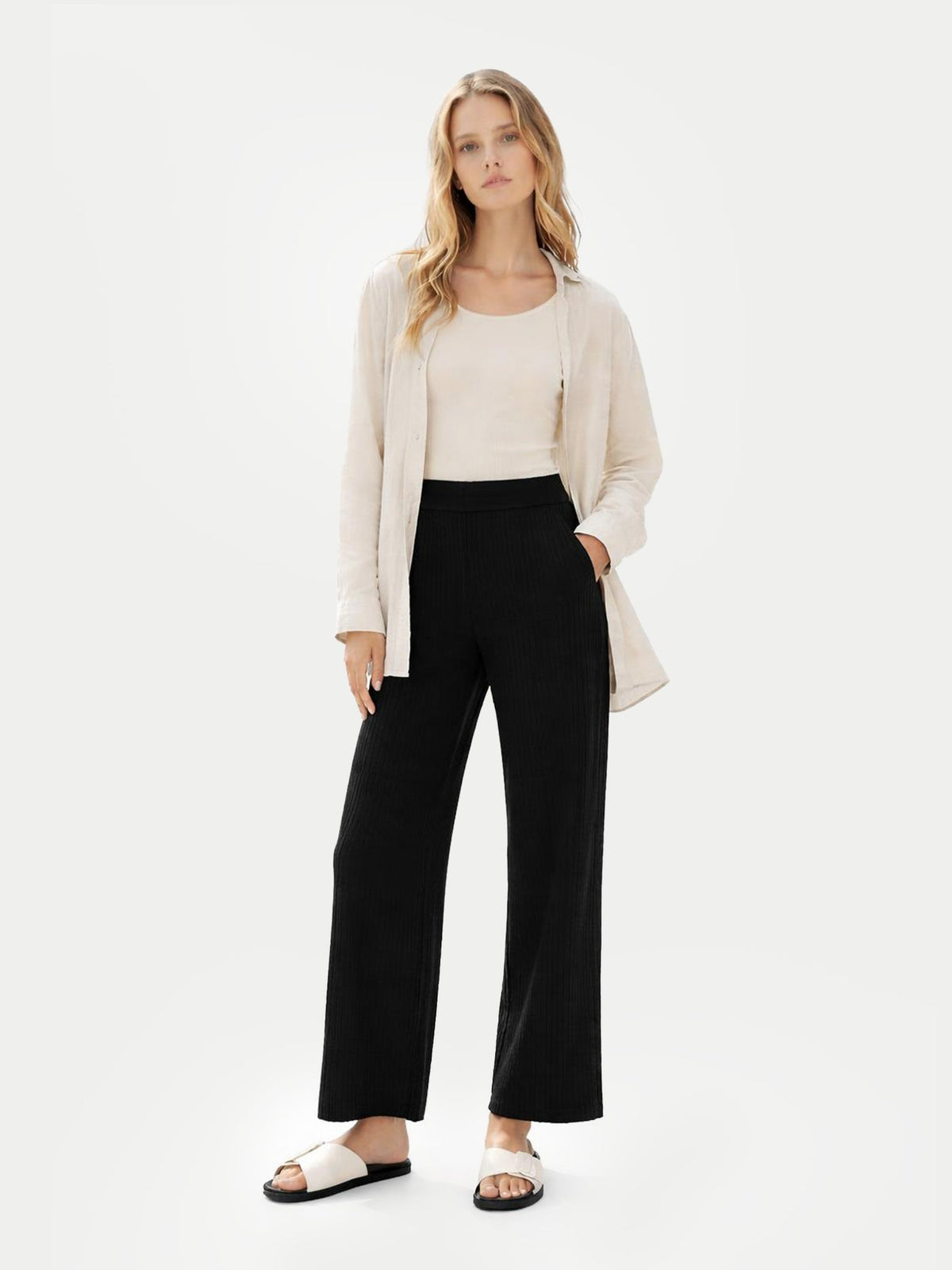 Cashmere Pants — Black