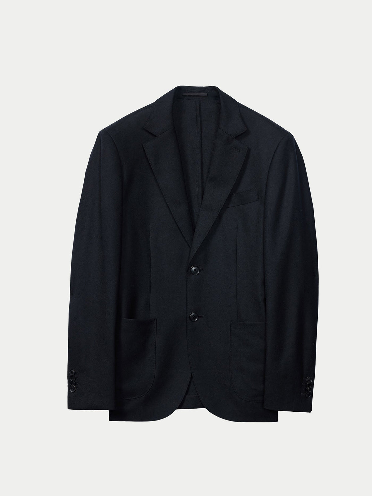 Men's Single-breasted Cashmere Blazer — Black