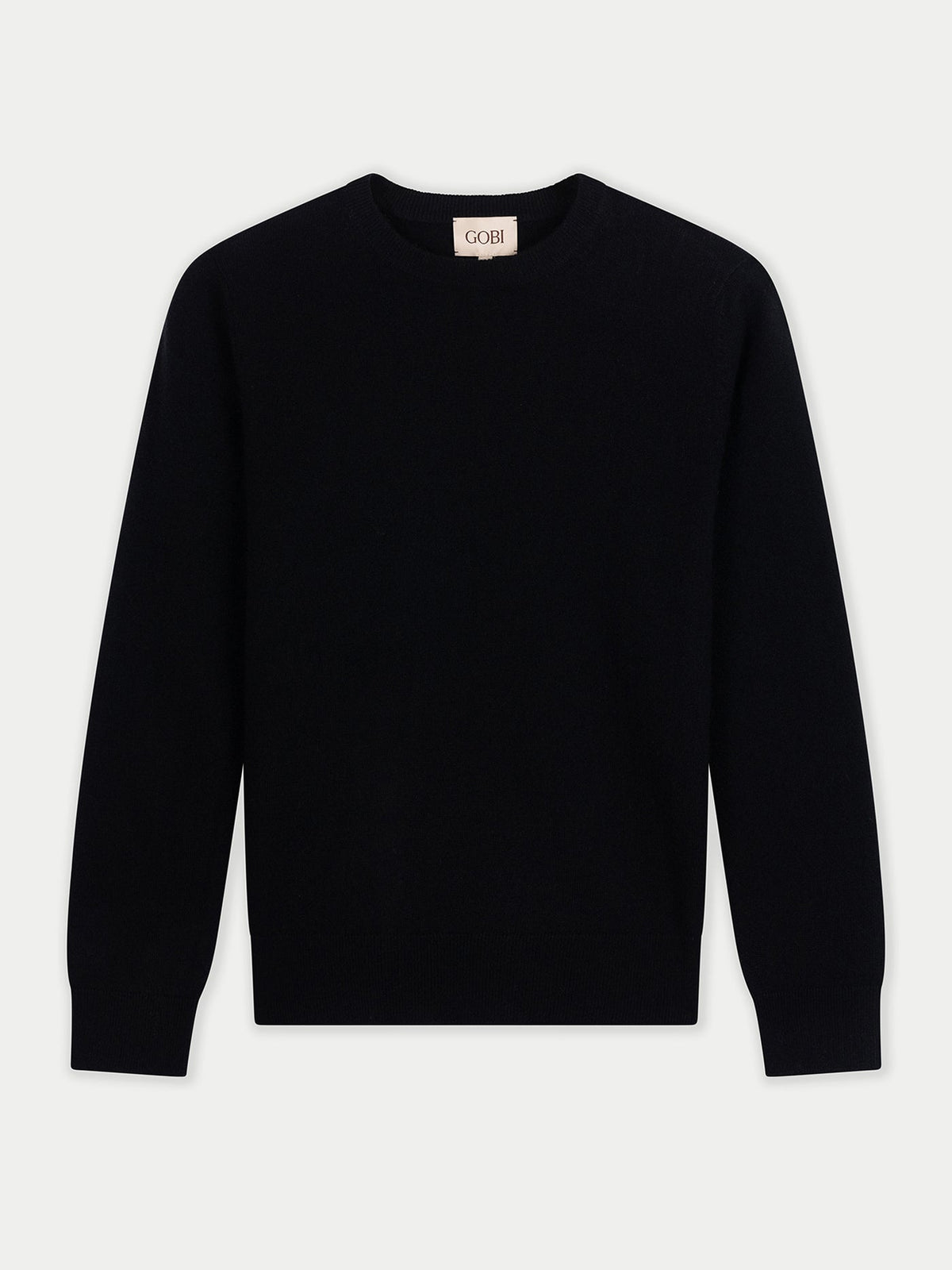 Timeless Cashmere Crewneck Sweater — Black
