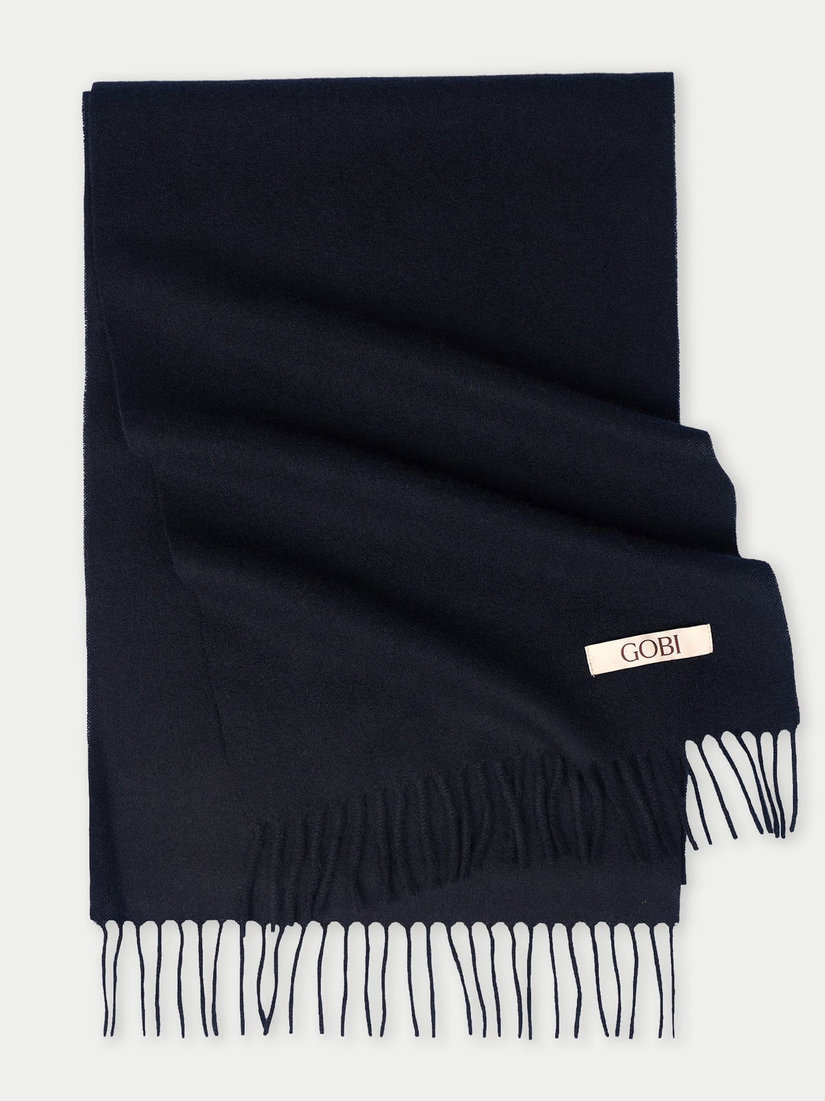 Cashmere Woven Scarf — Black