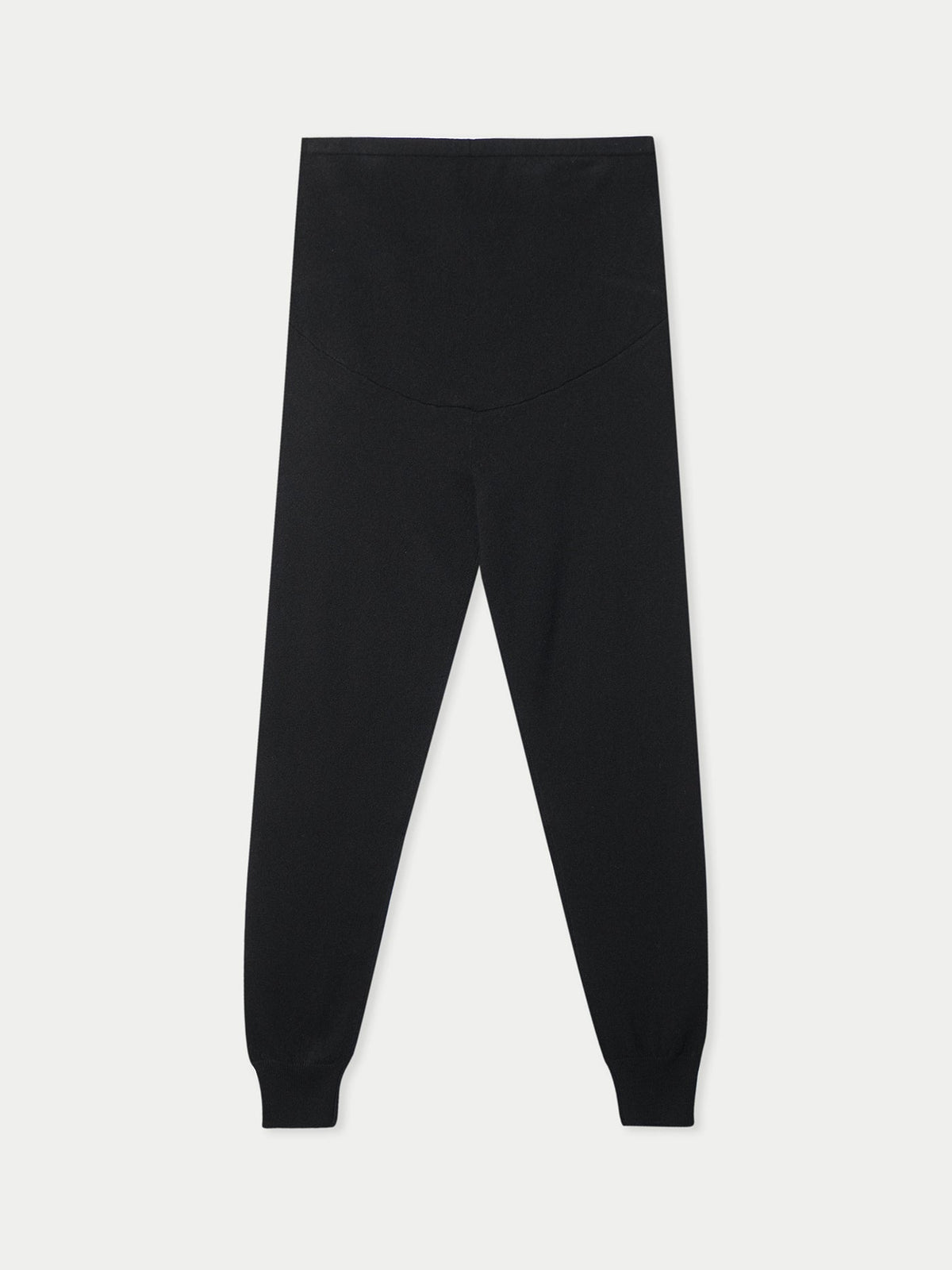 Over Bump Maternity Cashmere Knit Pants — Black