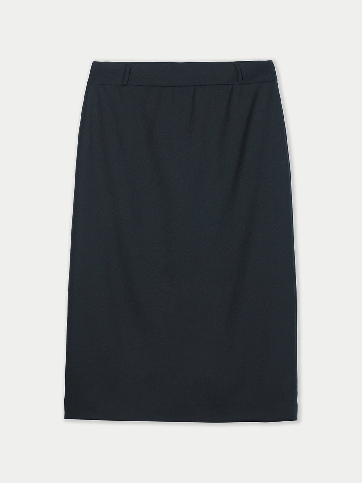 Cashmere Tailored Skirt — Black