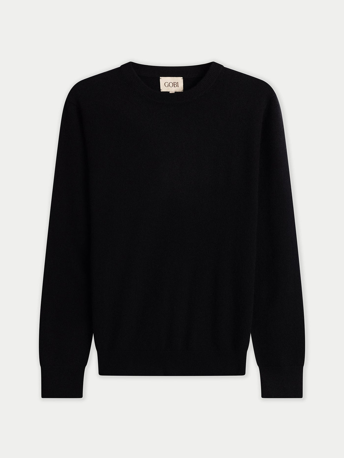 Timeless Crewneck Cashmere Sweater — Black