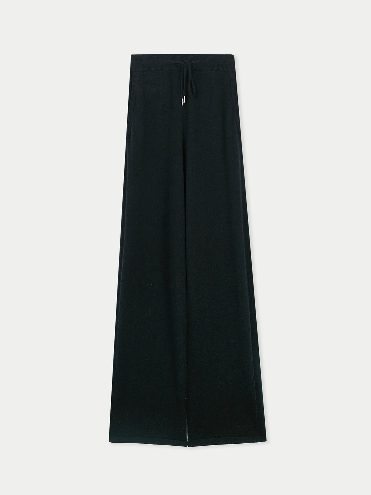 Cashmere Straight Leg Jogger — Black