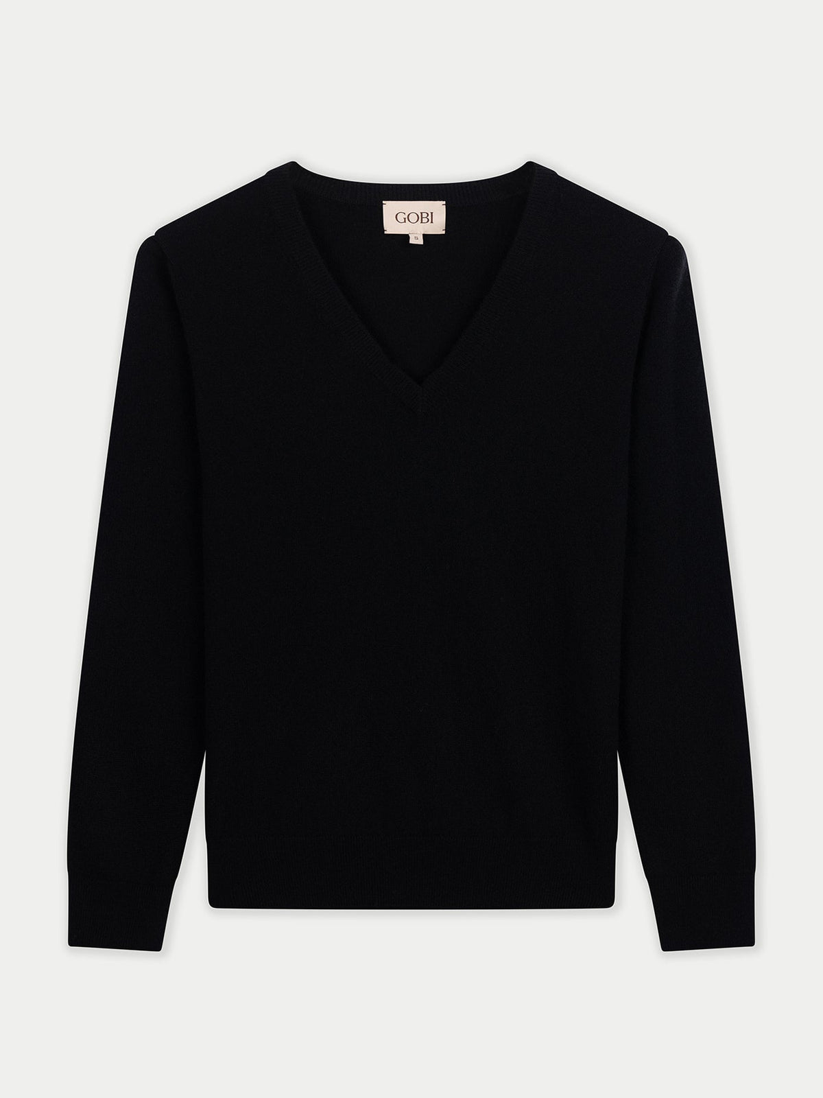 Timeless Cashmere V-neck Sweater — Black
