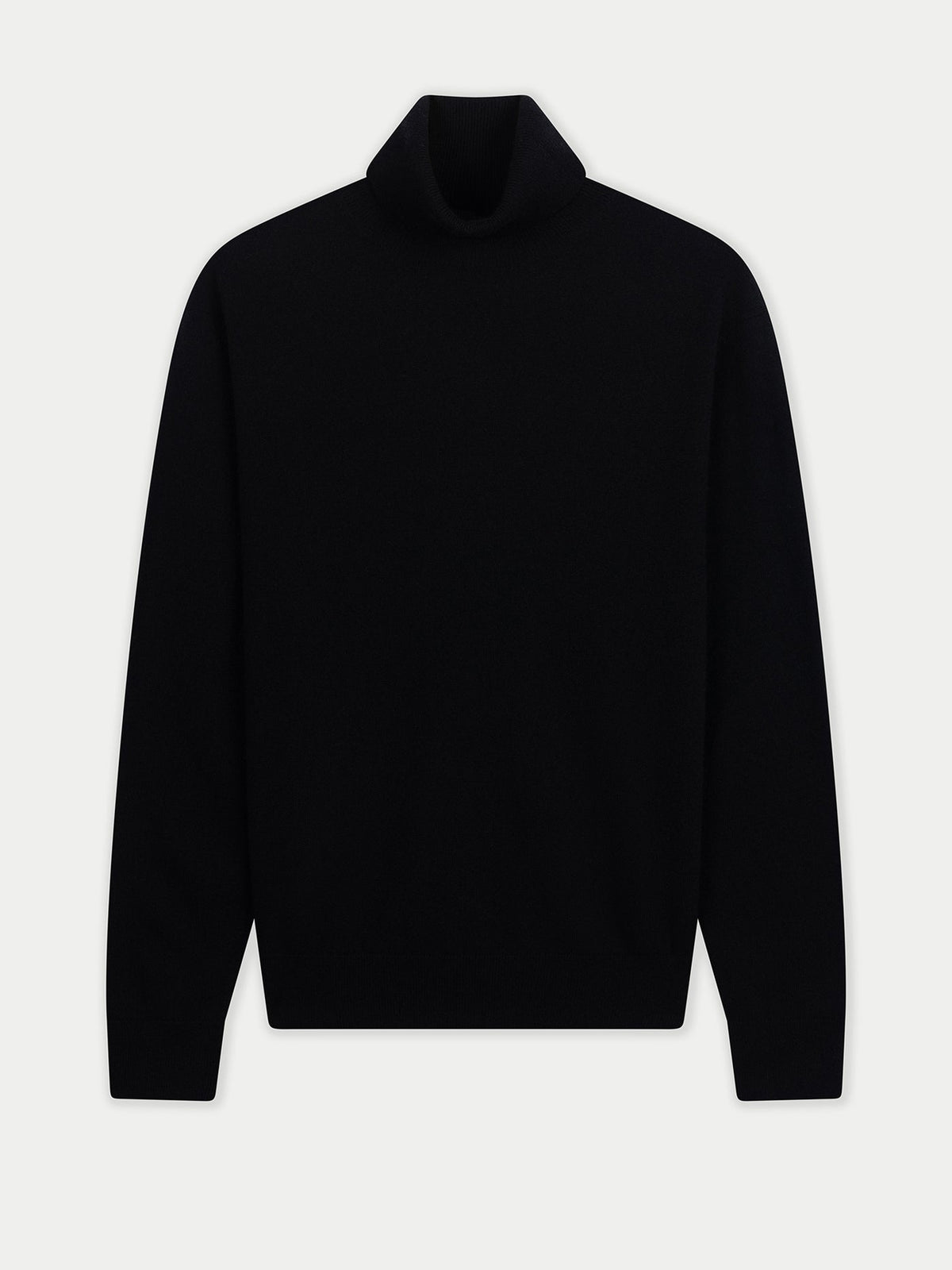 Timeless Turtleneck Cashmere Sweater — Black