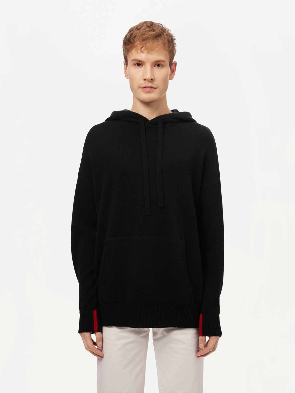 Men's Cashmere Pullover — Black